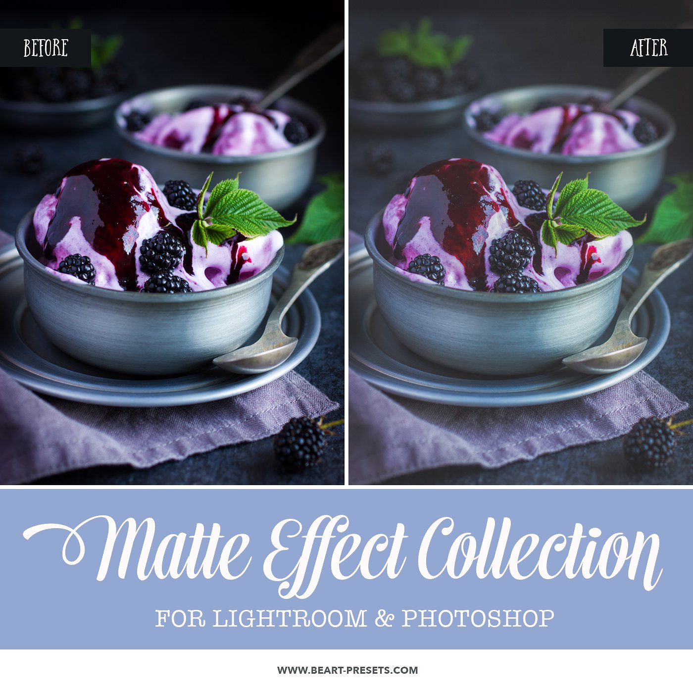 Matte Photoshop actions -amp;