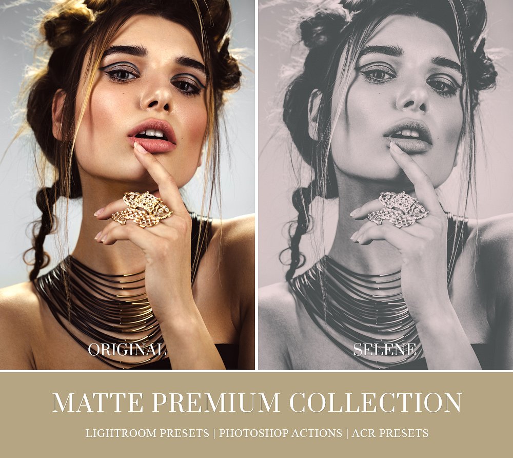 Matte Photoshop actions -amp;