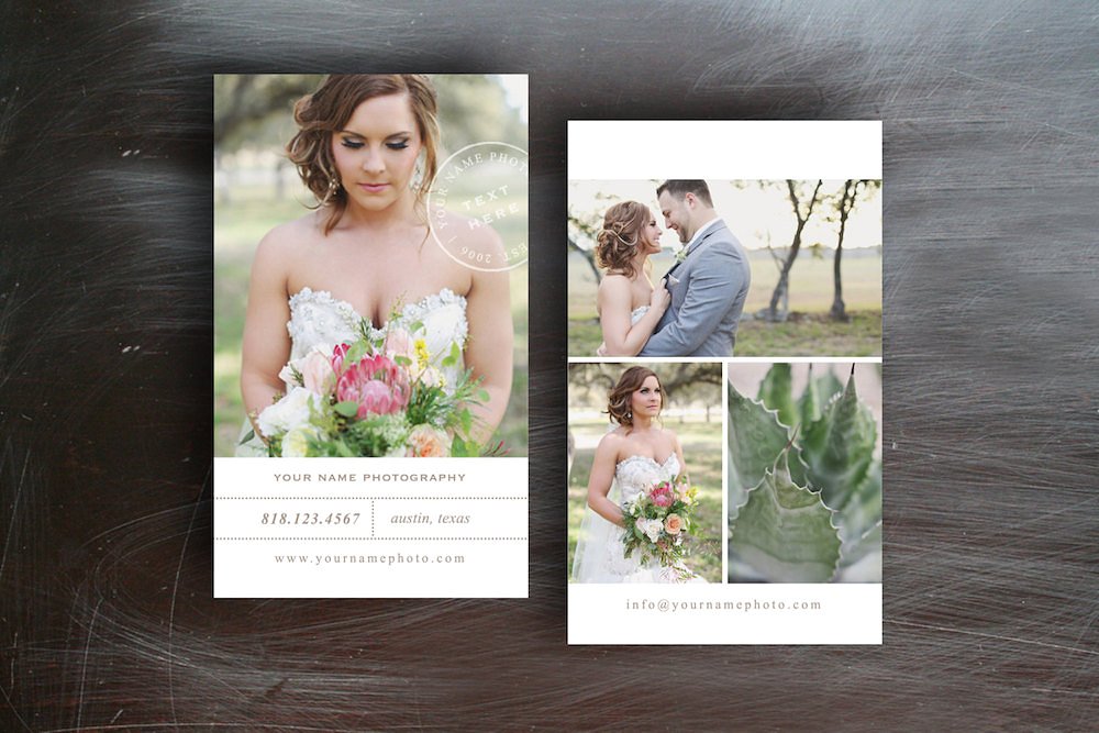 创意婚礼卡片模板PSD模板Wedding Photograp