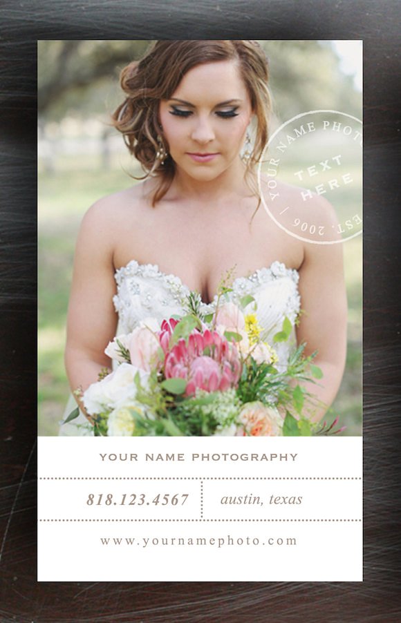 创意婚礼卡片模板PSD模板Wedding Photograp