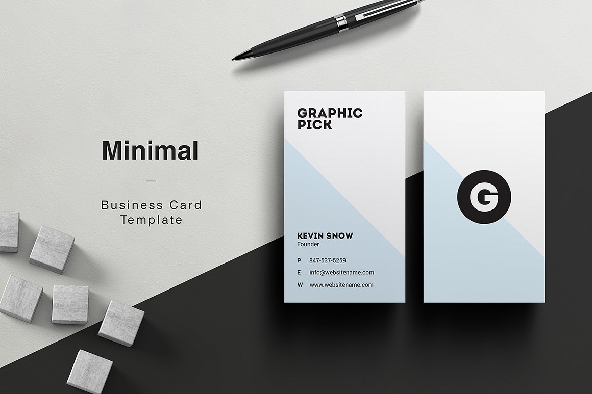 时尚简约创意卡片设计素材Minimal Business C