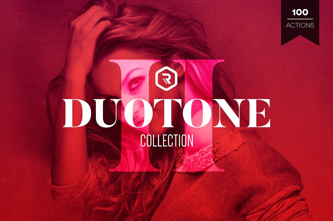 双色调效果PS动作Duotone Collection II
