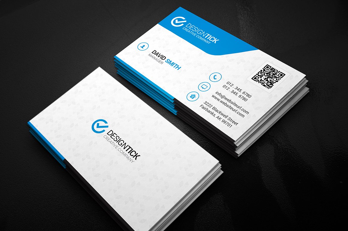 现代简易商务名片模板Modern Business Card