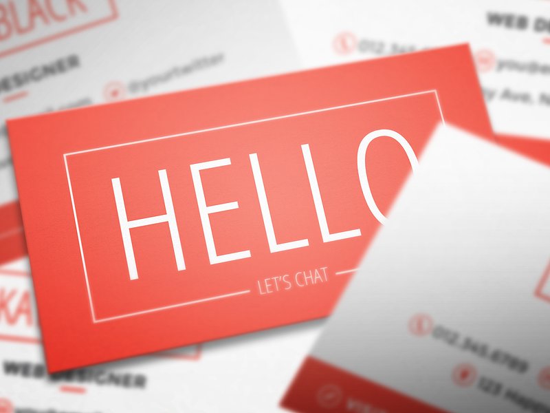 简约名片设计模板Business Card Template