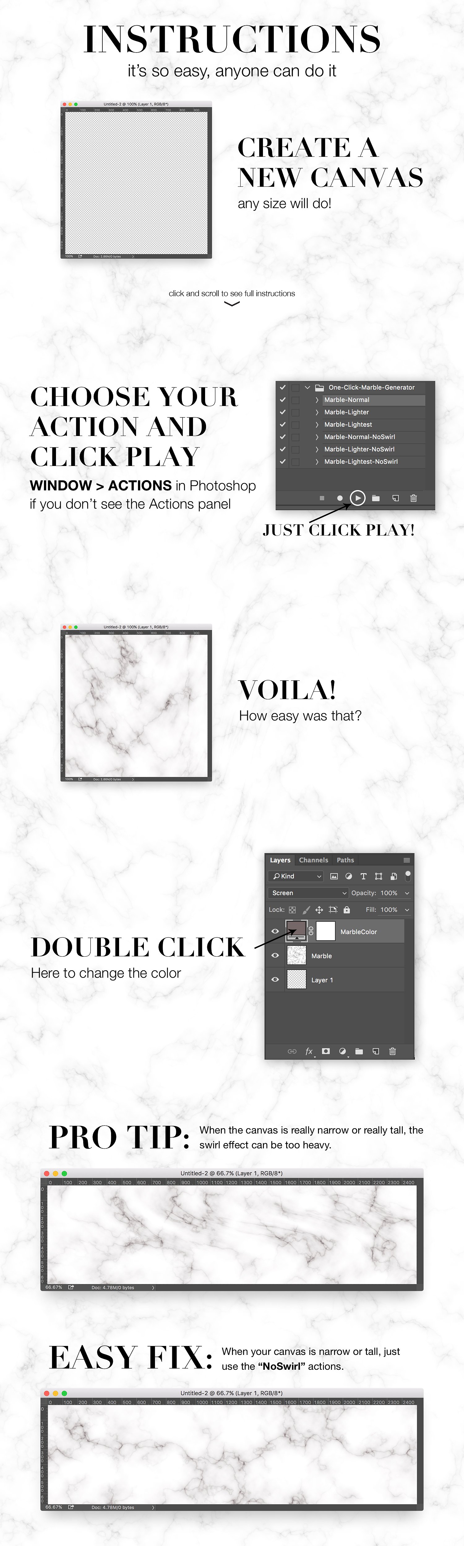 One Click Marble Texture Gener