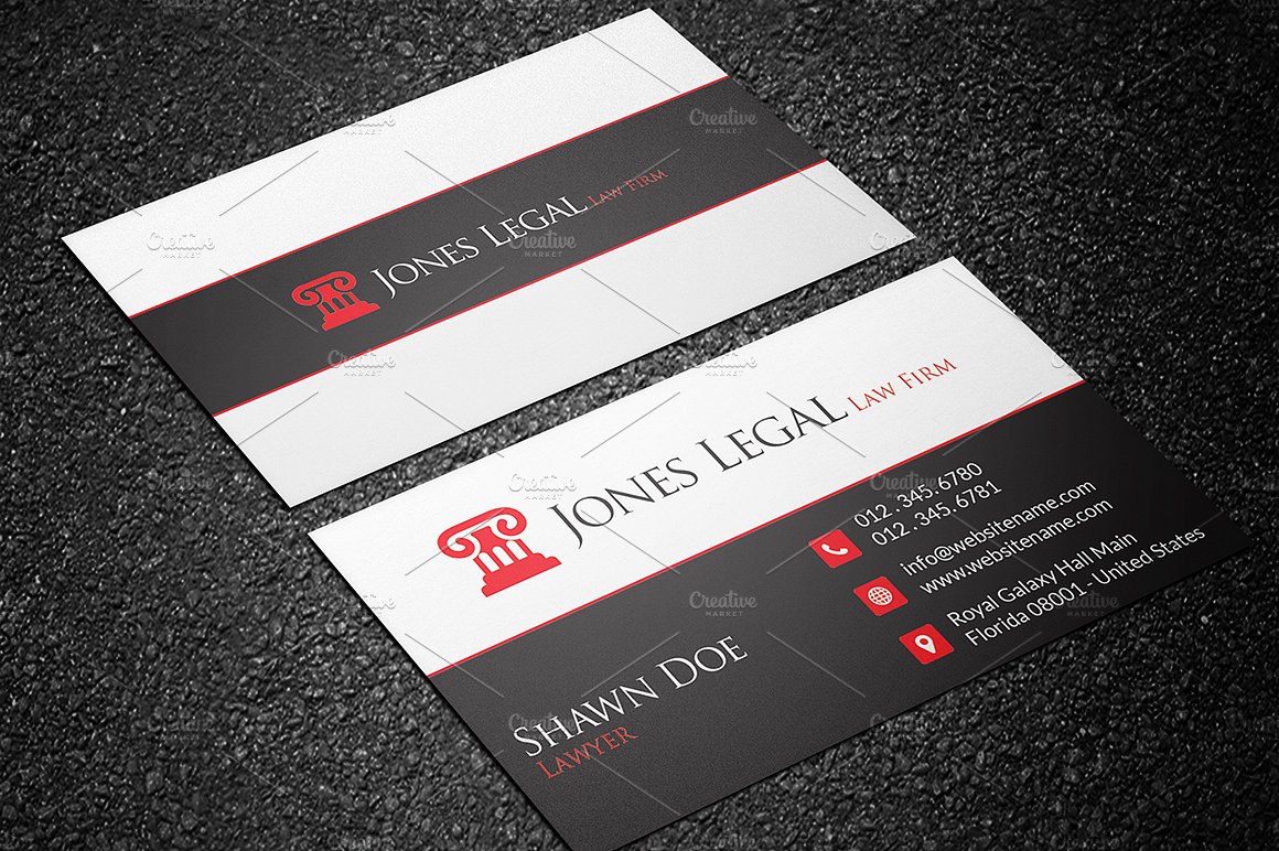 法律律师名片模板Law Firm Business Card