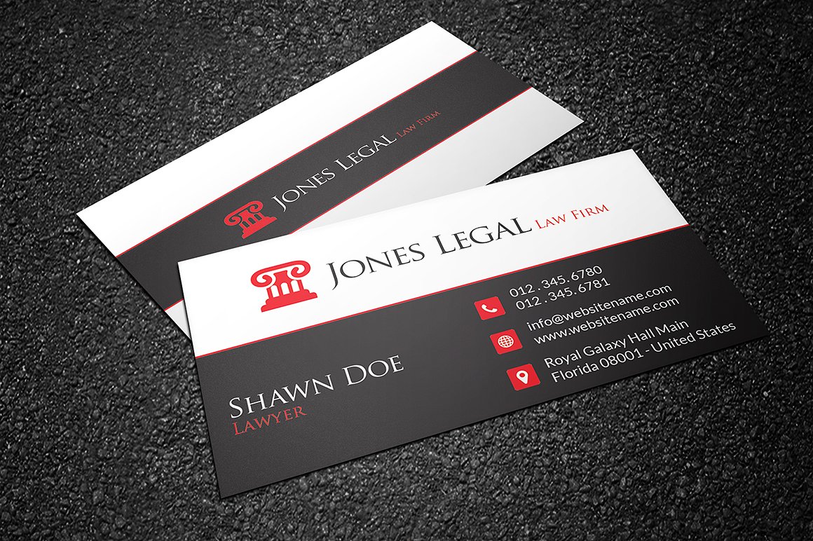 法律律师名片模板Law Firm Business Card