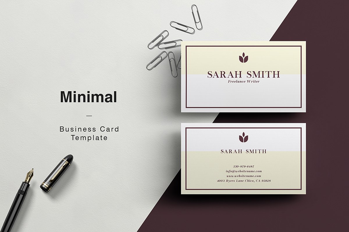 SARAH - Minimal Business Card