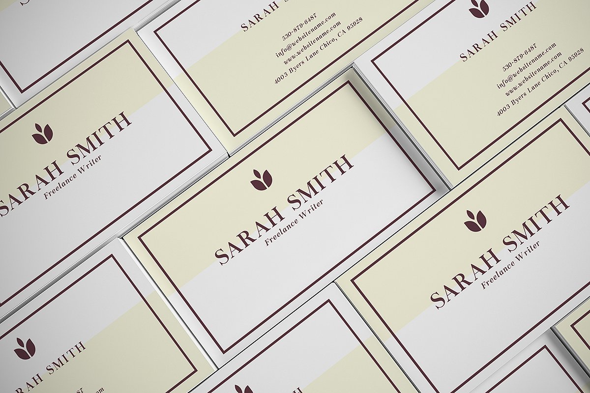 SARAH - Minimal Business Card