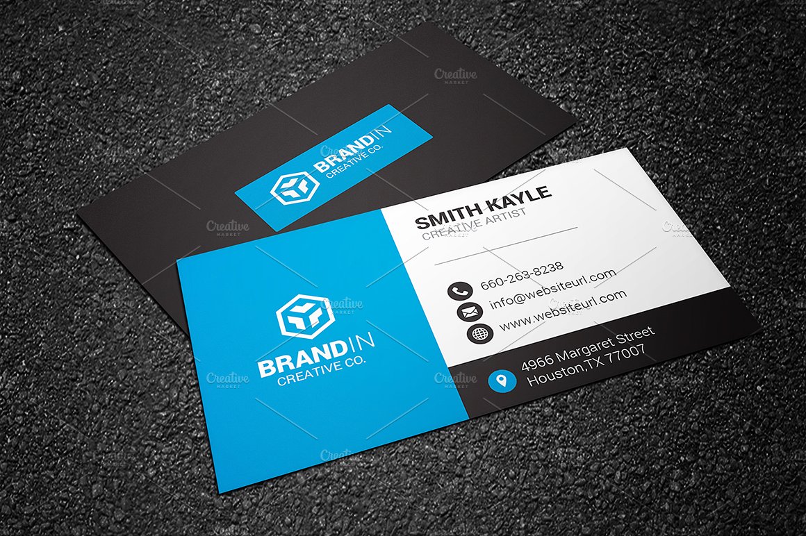 简约名片设计模板Simple Business Card