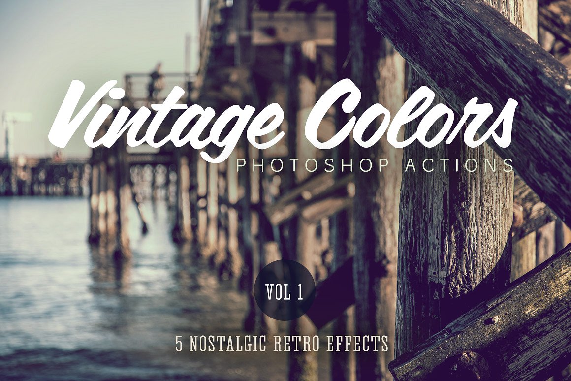 复古色彩PS动作Vintage Colors Actions