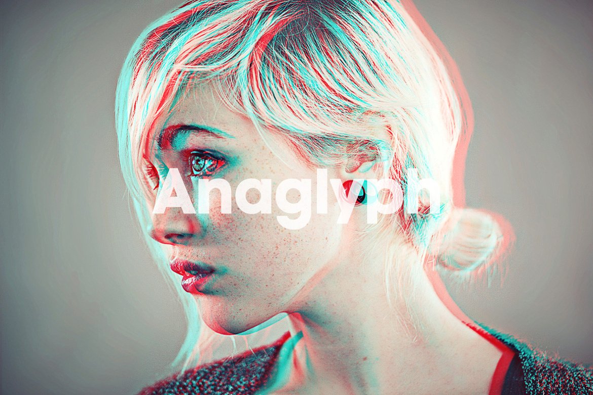 浮雕3DPS动作Anaglyph 3D Action — T