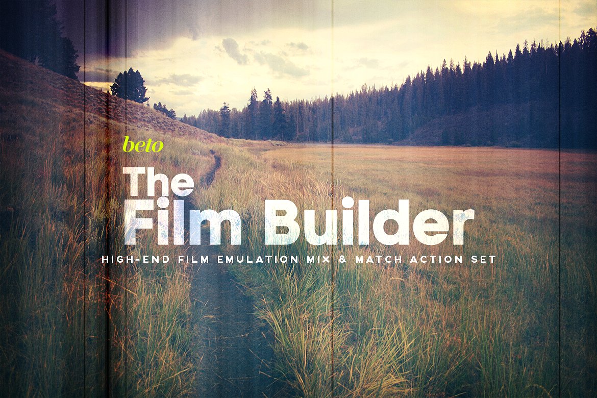 复古电影效果PS动作The Film Builder #52