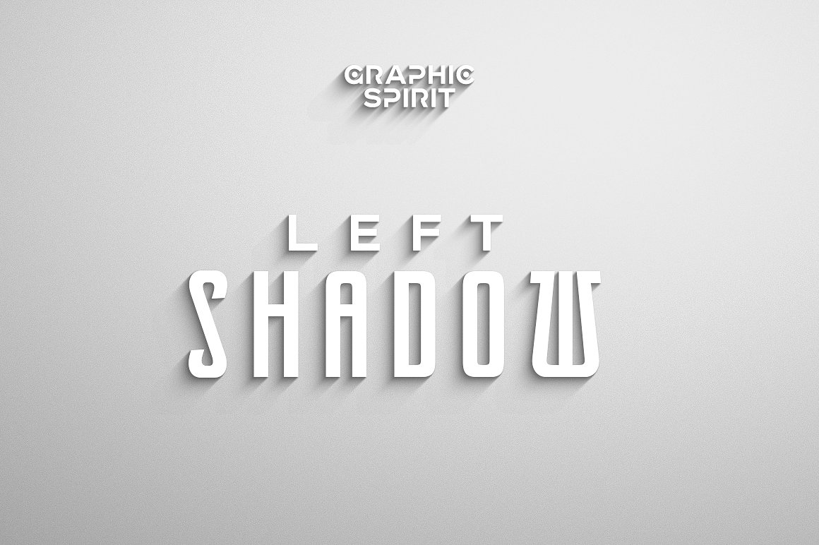 阴影生产效果PS动作Long Shadow Photosho