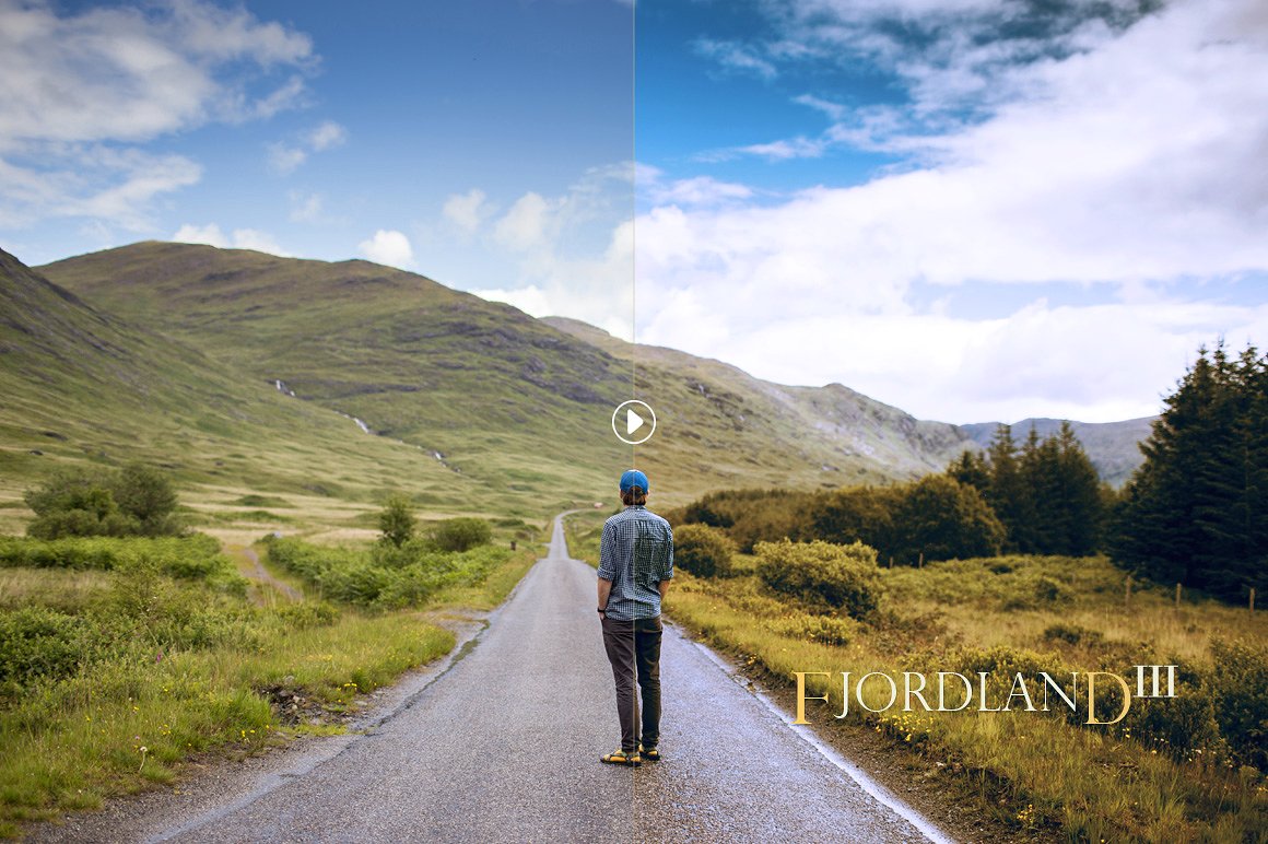 自然摄影调色PS动作Fjordland Landscape