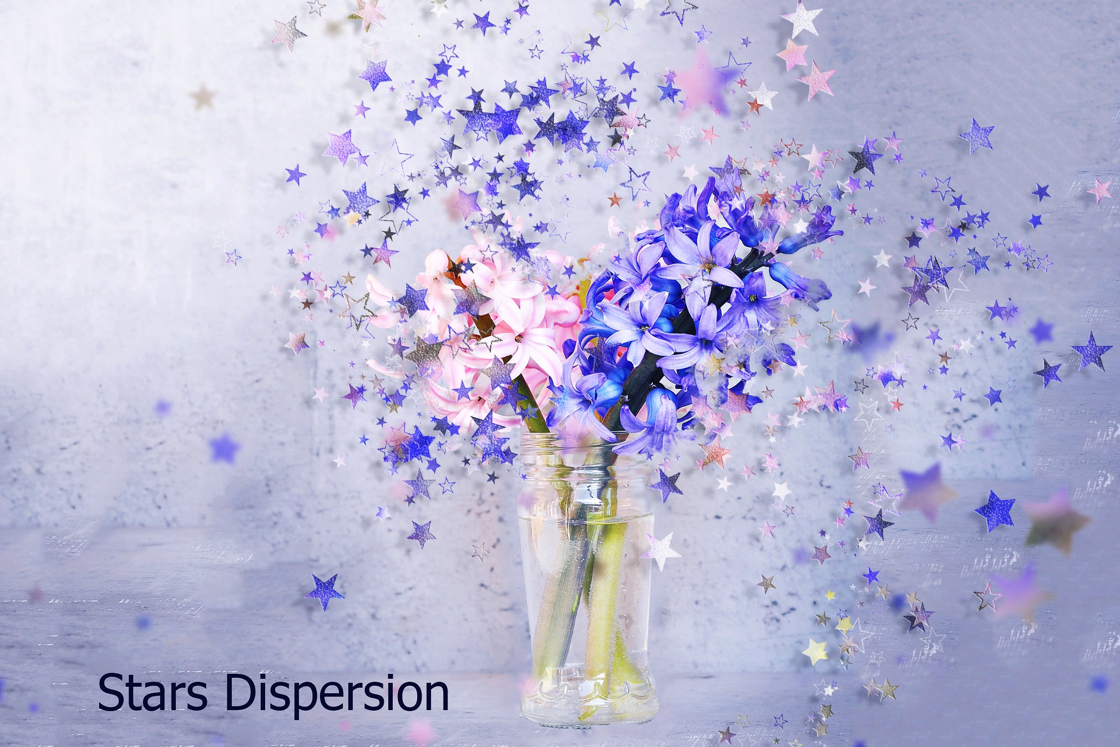 星星分散效果PS动作Stars Dispersion #84