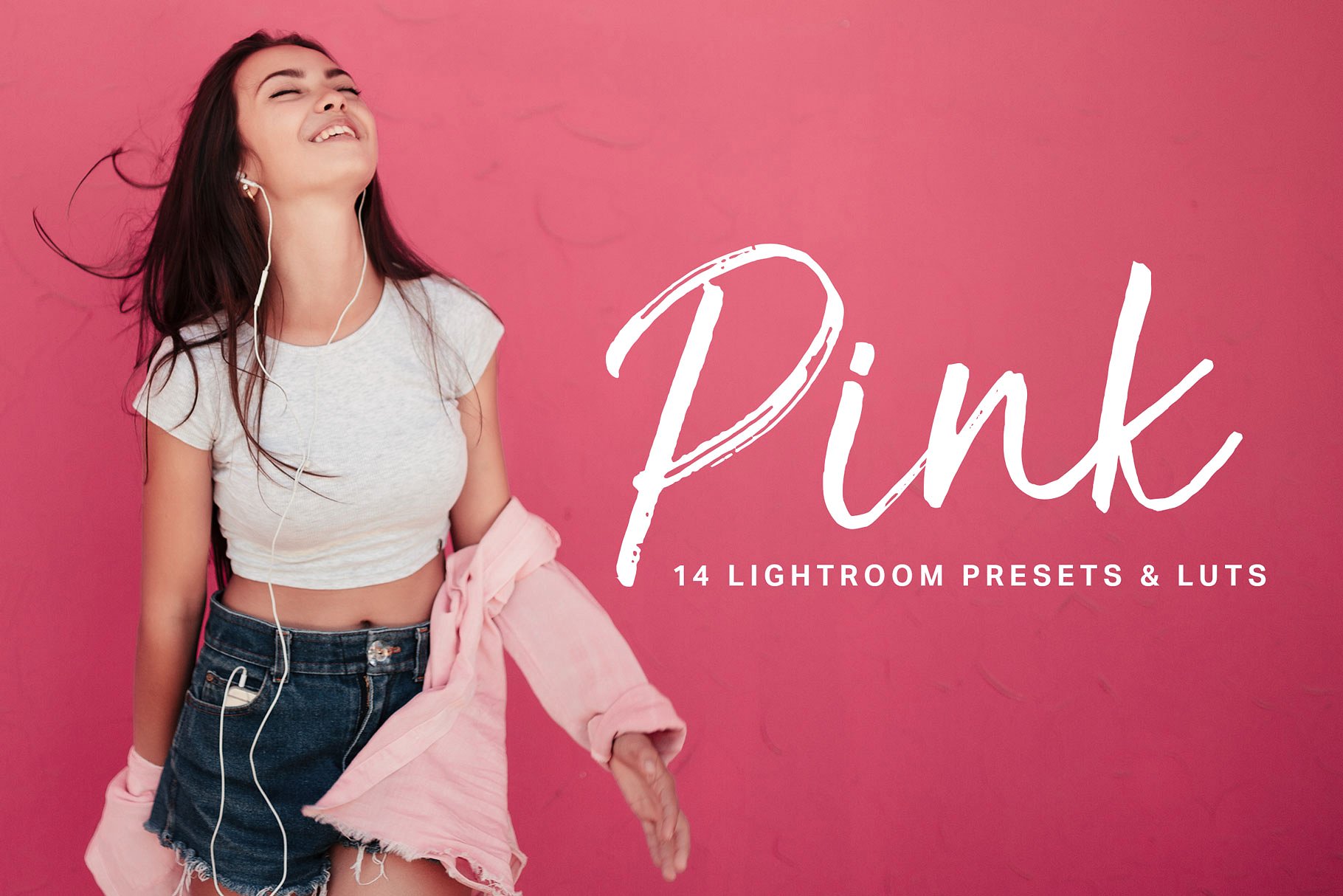 粉红色Lightroom预设和LUTPink Lightro