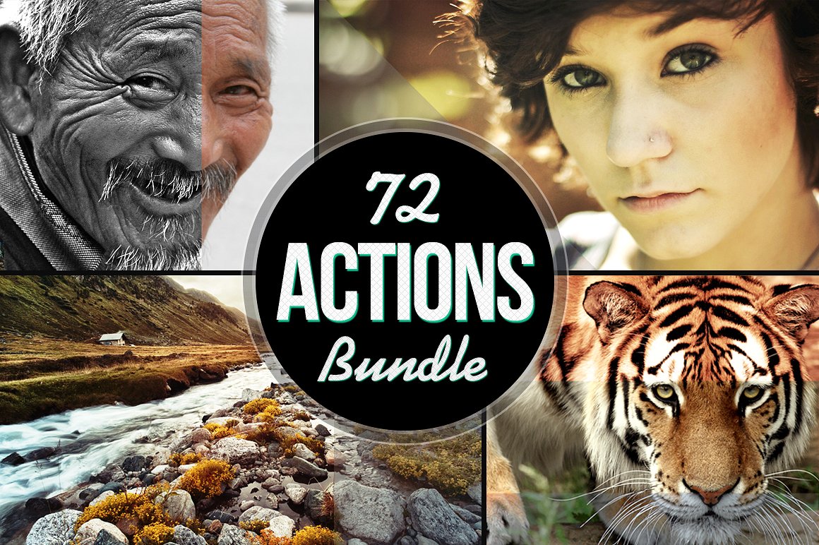 72款旅游摄影照片调色PS动作72 Actions Bund