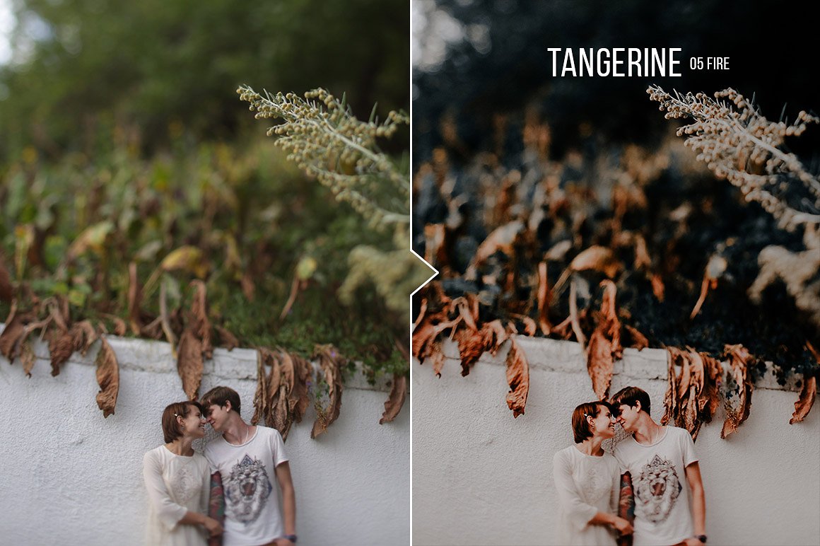 专业肖像自然光线调整LR预设Tangerine Preset