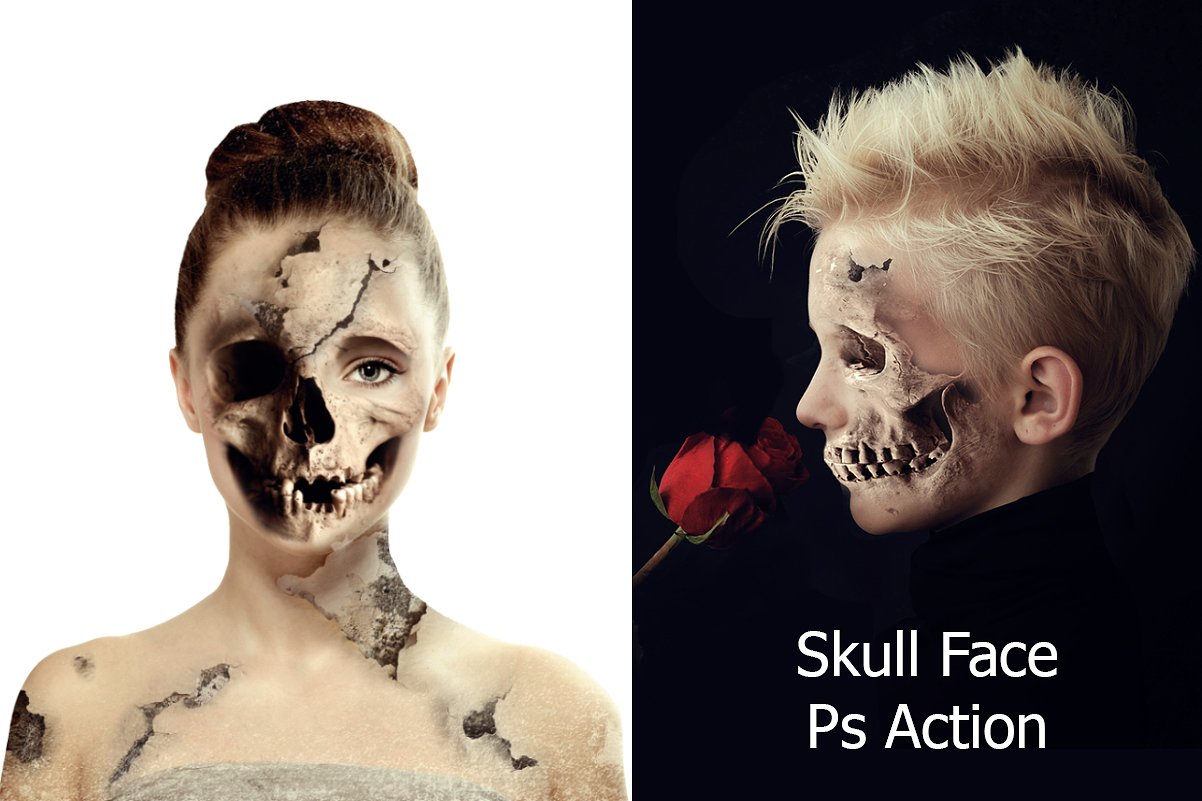 骷髅脸Ps动作Skull Face Ps Action #9