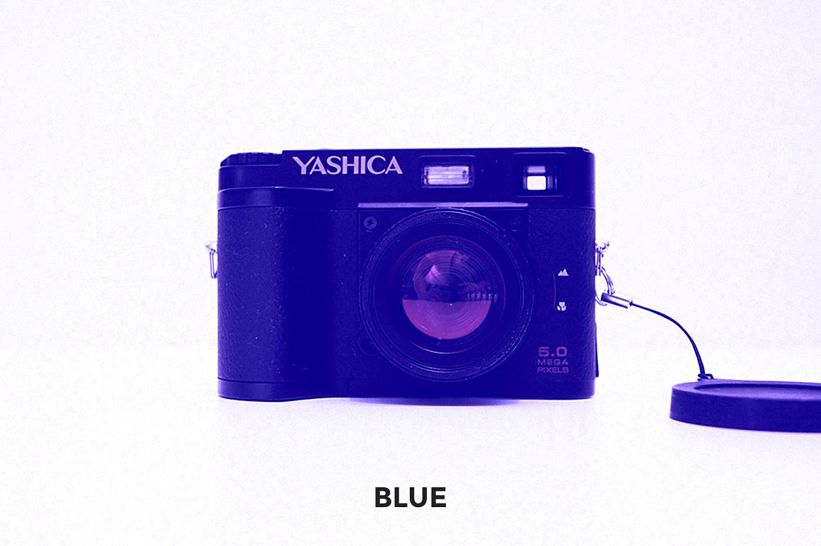 专业模拟相机的图像质量效果PS动作Yashica EZ F5