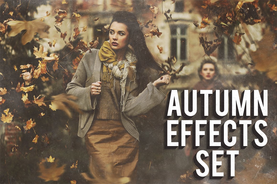 秋季复古效果PS动作Autumn Effects Set #