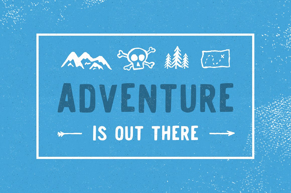 手绘户外旅行露营冒险图标合集 Adventure Icon