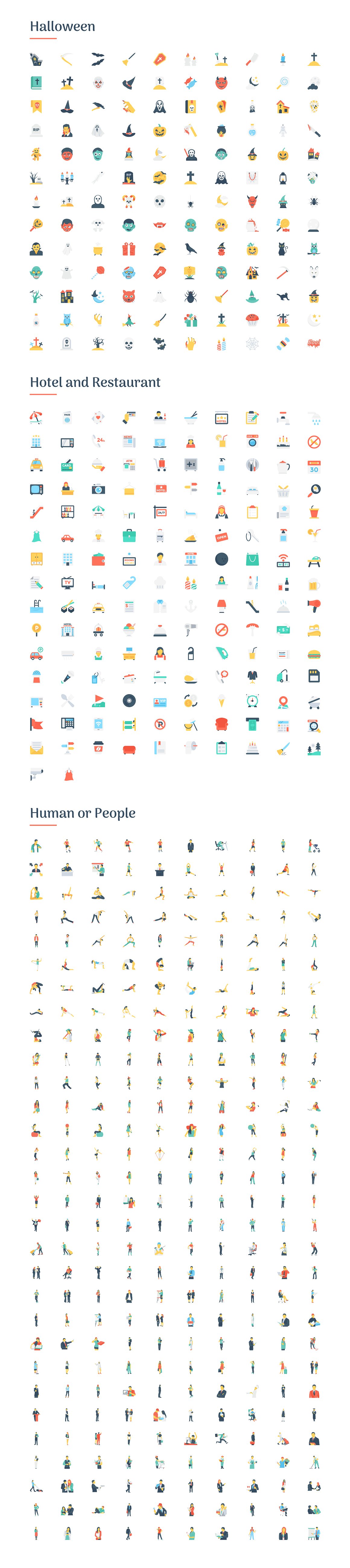 6150 Flat Icons Bundle