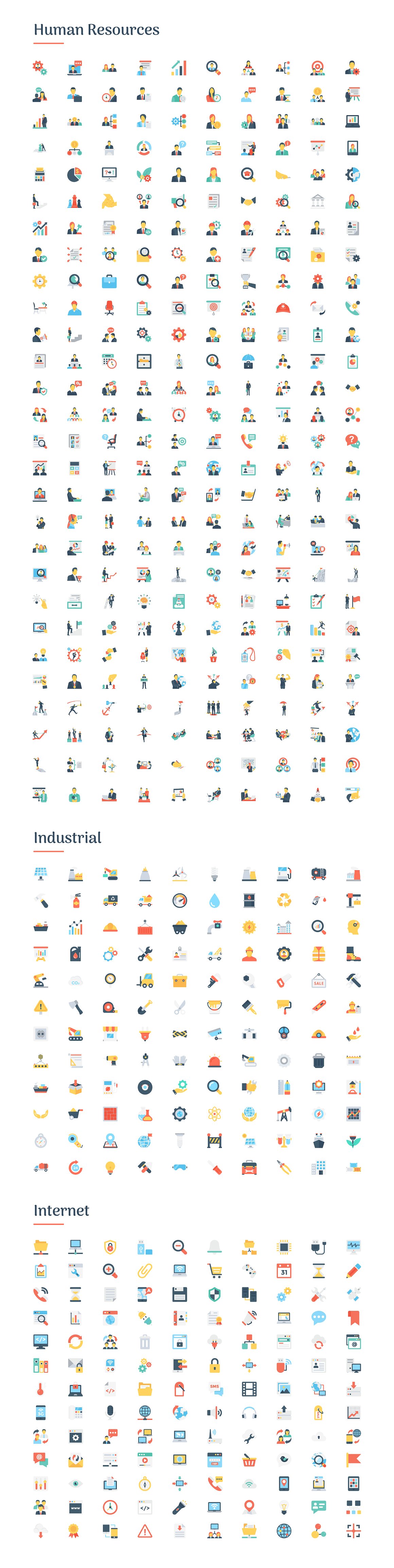 6150 Flat Icons Bundle