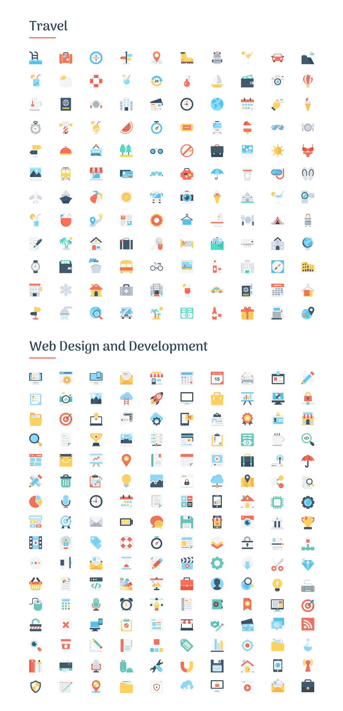 6150 Flat Icons Bundle