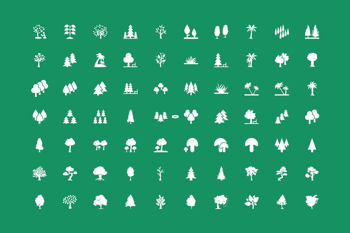 100 Forest Vector Icons