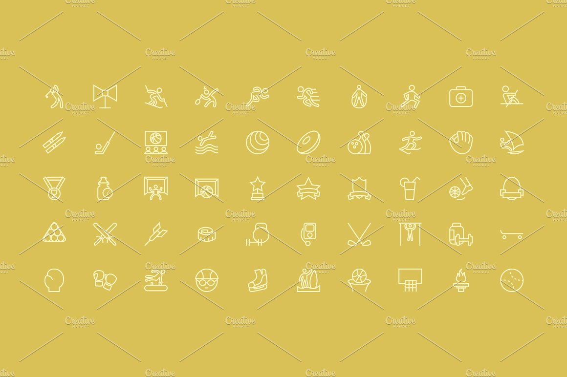 200 Sports Line Icons