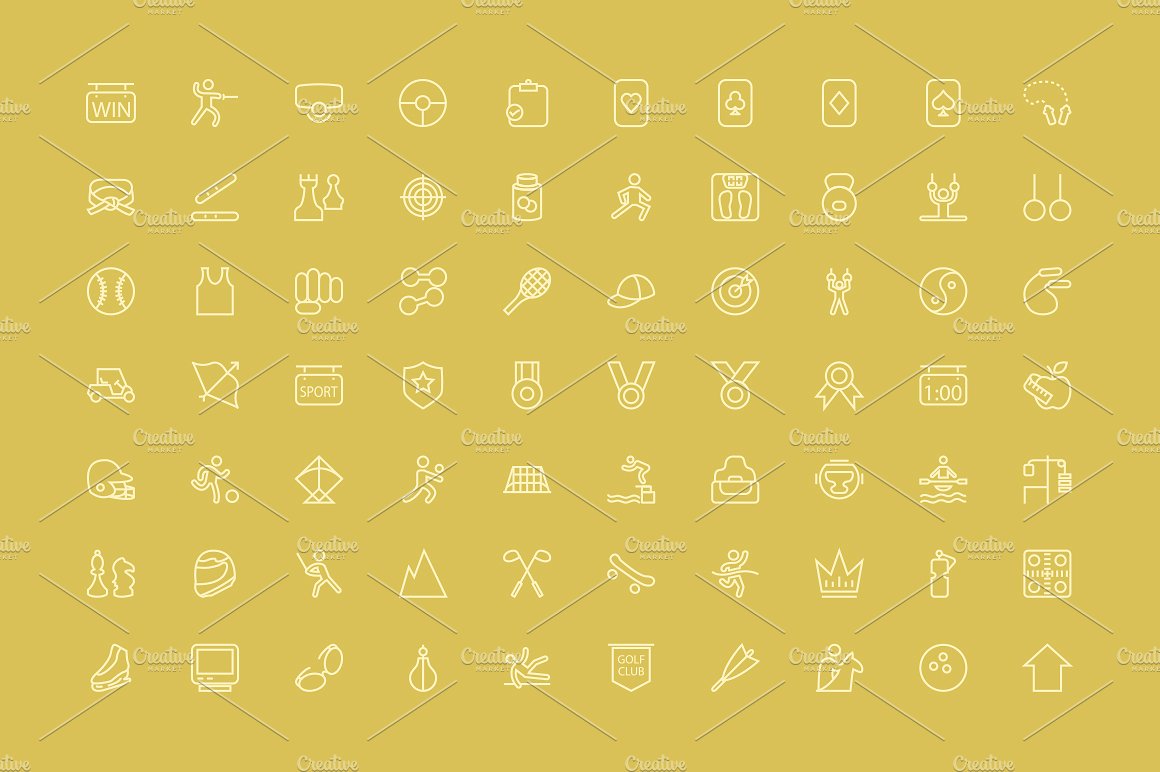 200 Sports Line Icons