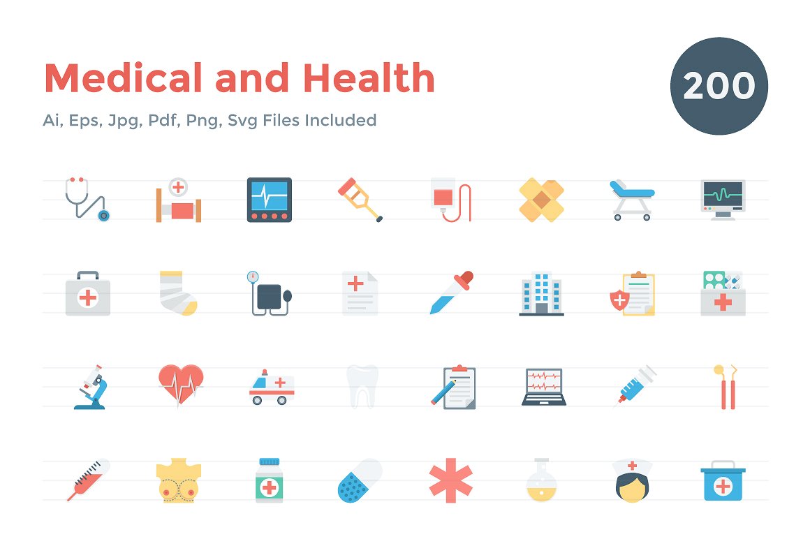 200 Flat Medical and Health Ic