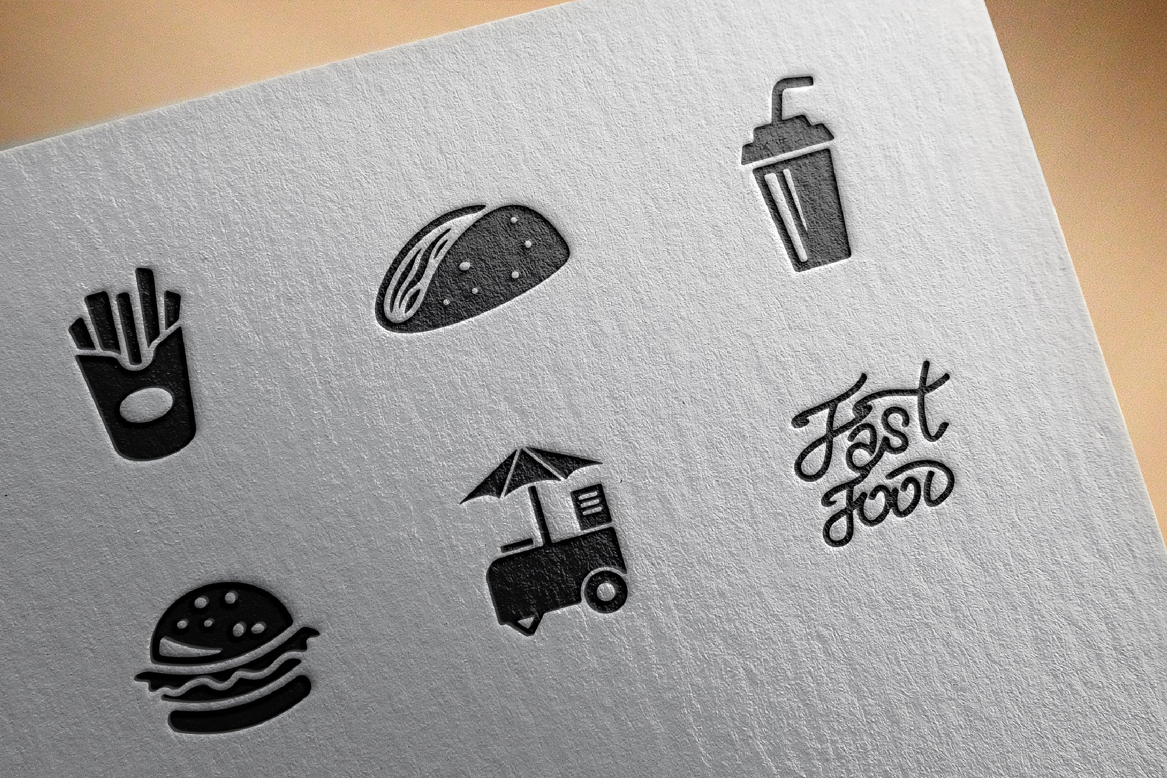 Fast food icons