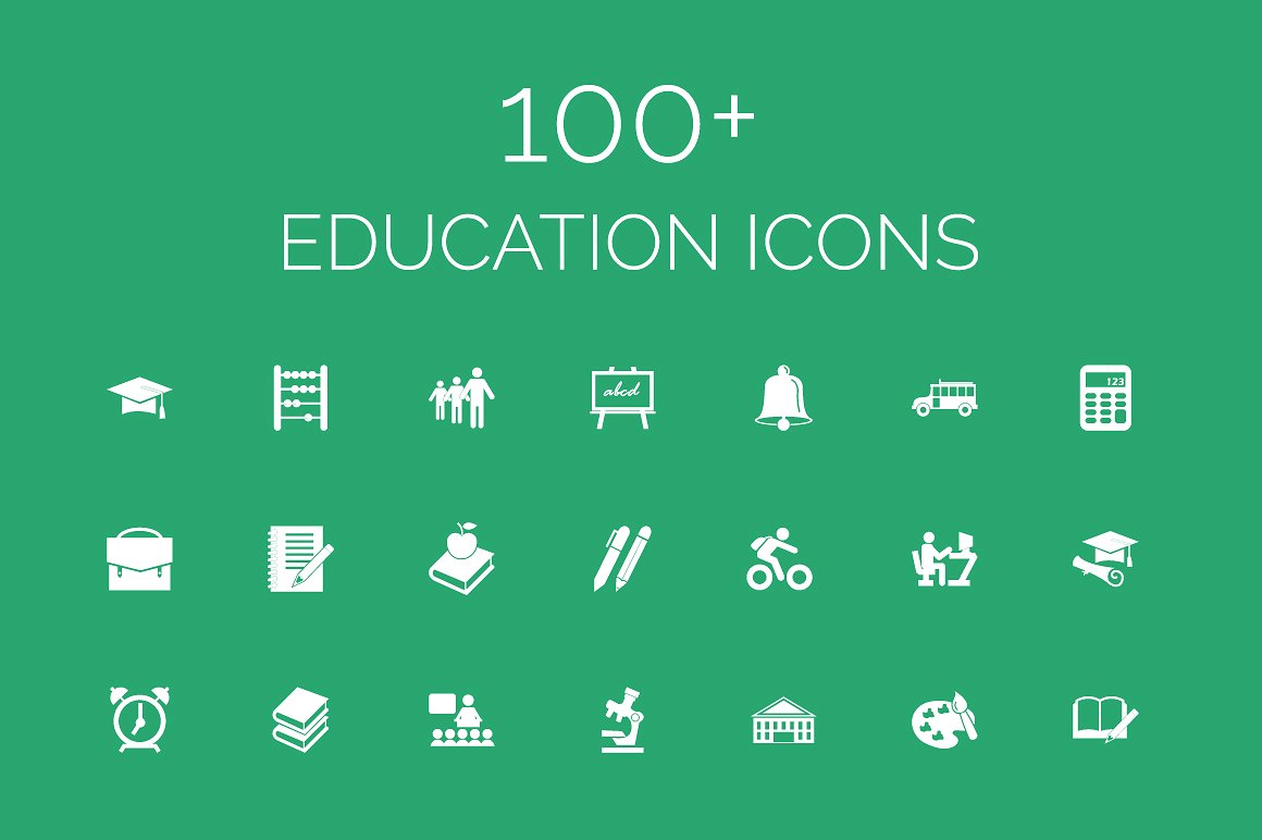 100 Education Vector Icons Pa