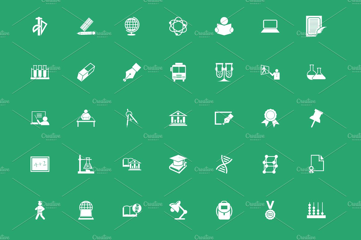 100 Education Vector Icons Pa