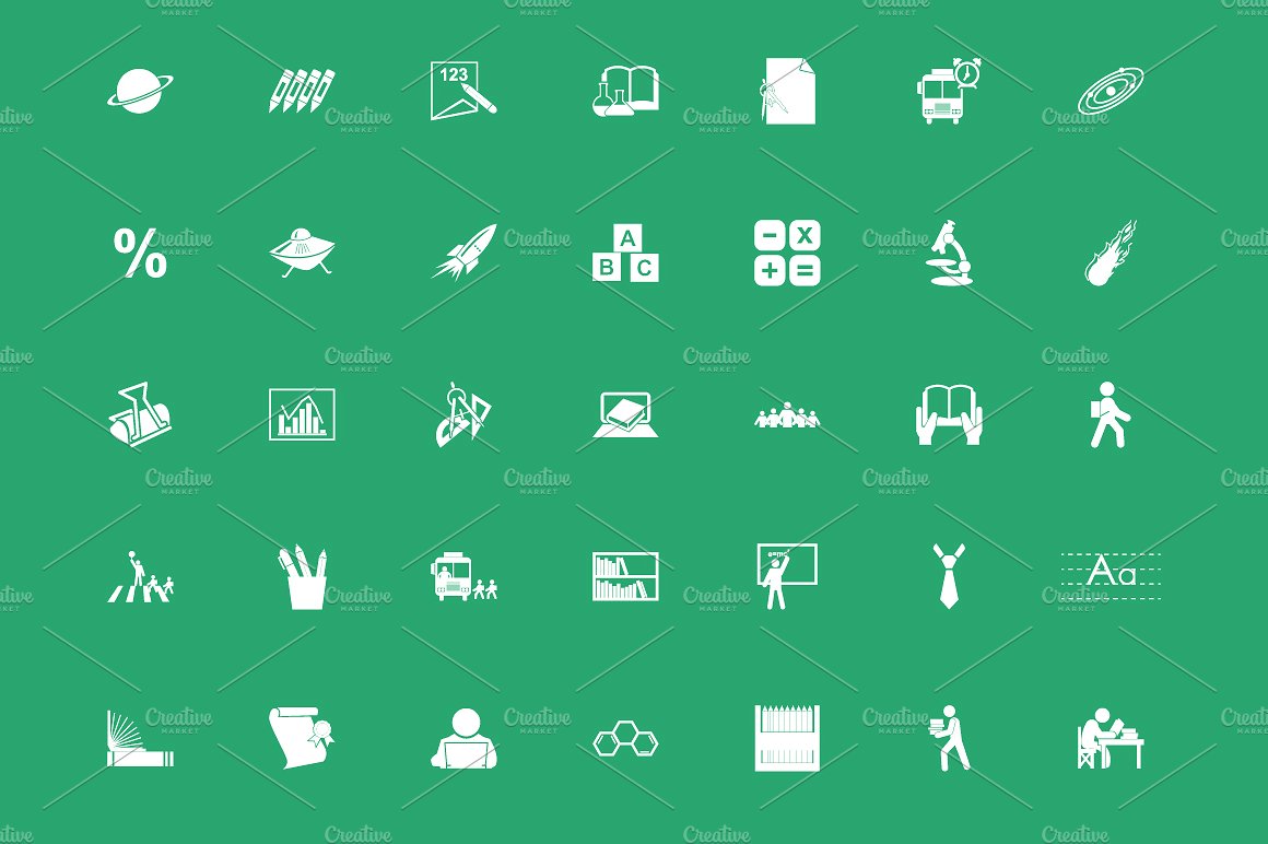 100 Education Vector Icons Pa