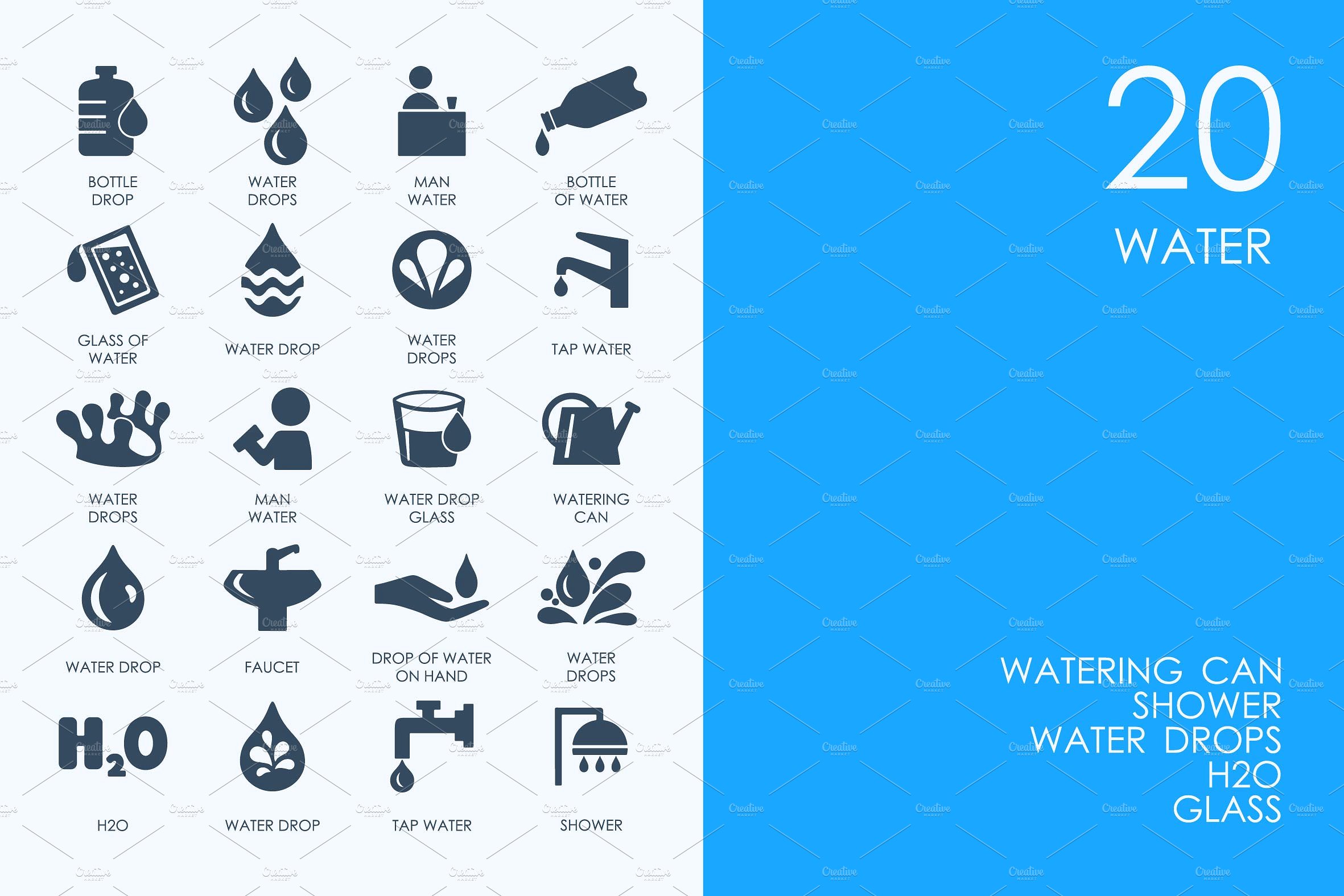 Water icons