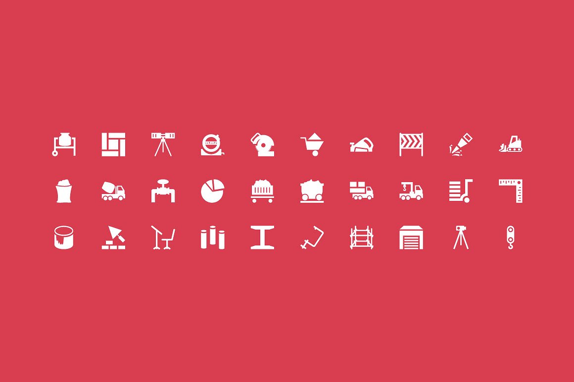 125 Construction Vector Icons