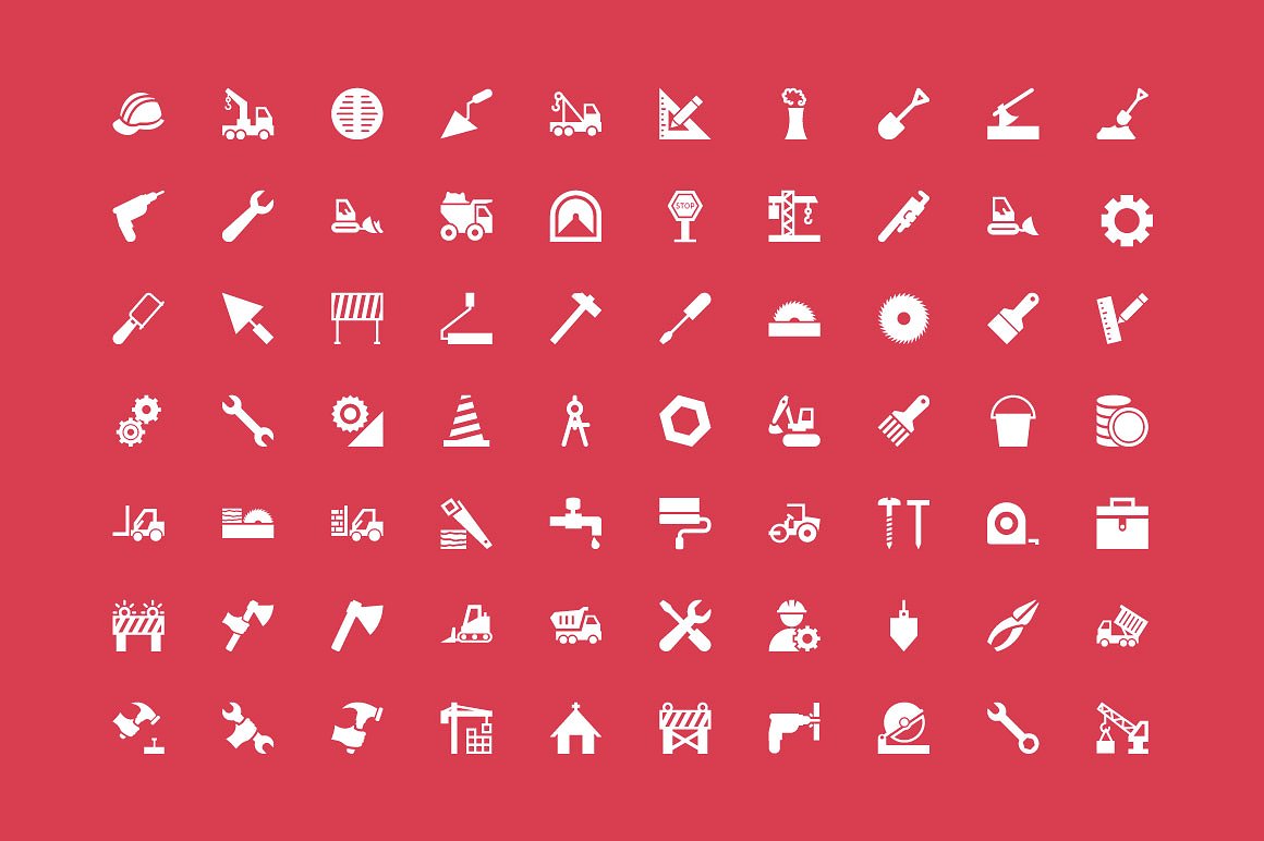 125 Construction Vector Icons