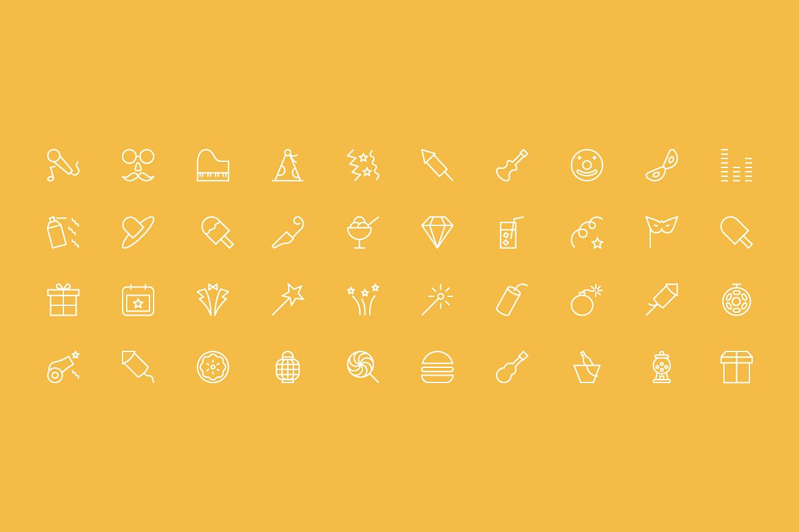 150 Celebration Vector Icons