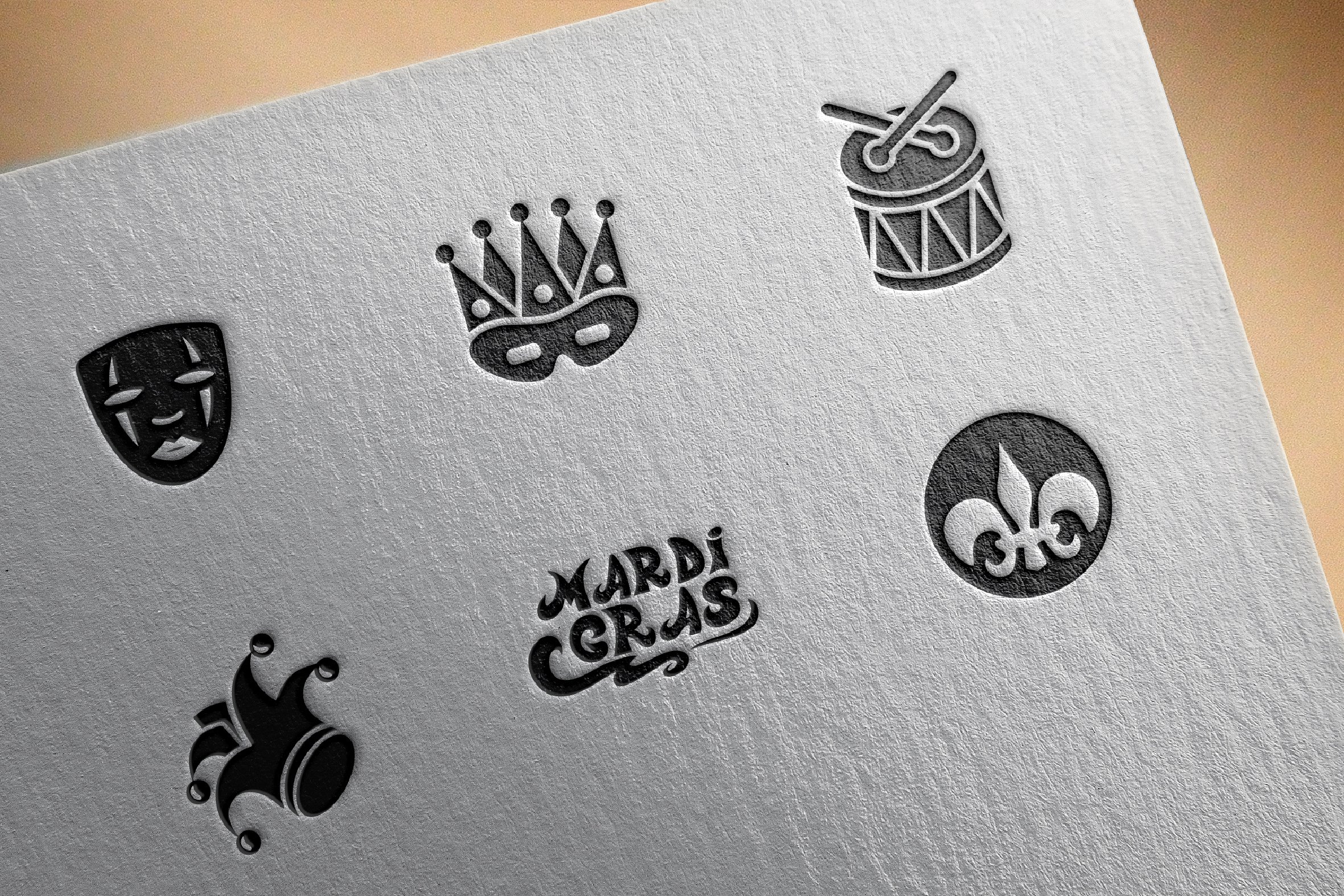 Mardi gras icons