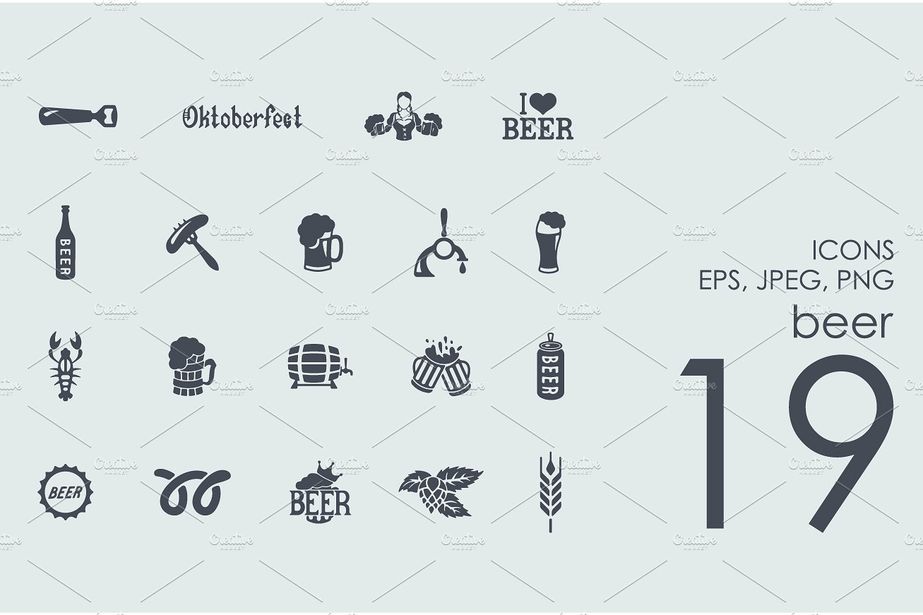 19 beer icons