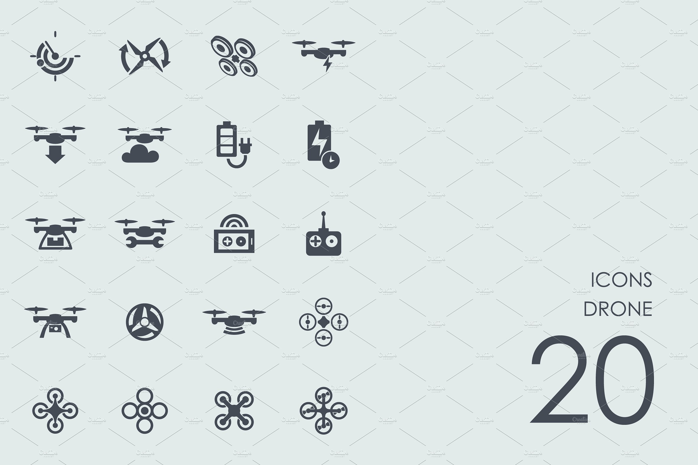 Drone icons