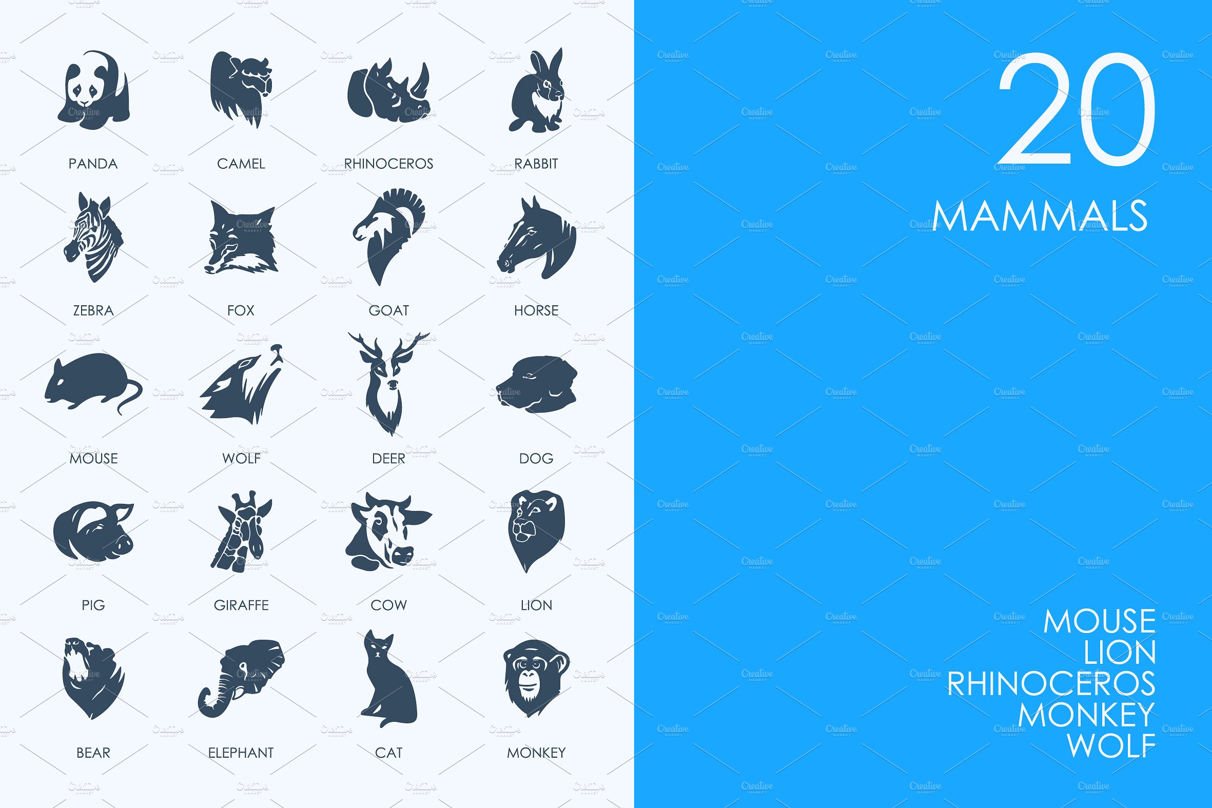 Mammals icons