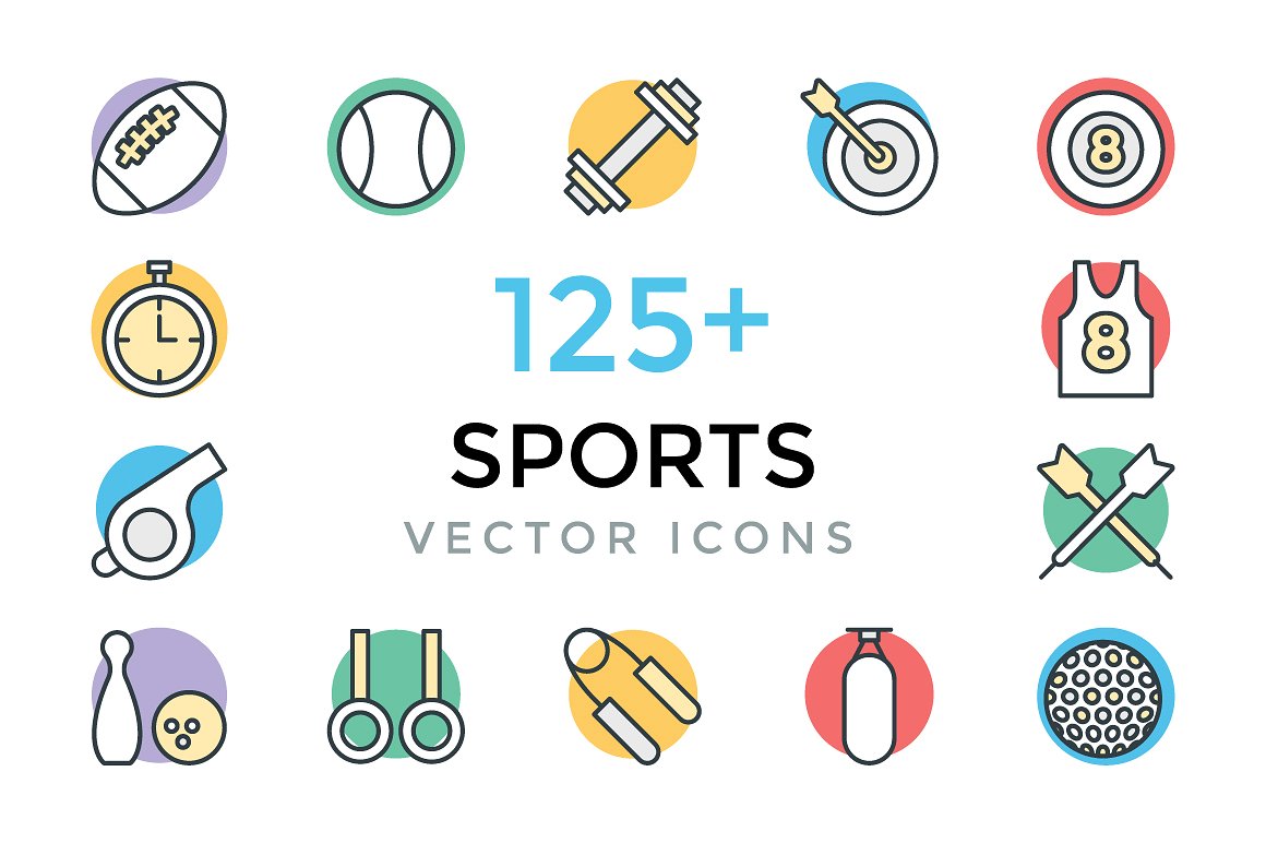 125 Sports Vector Icons