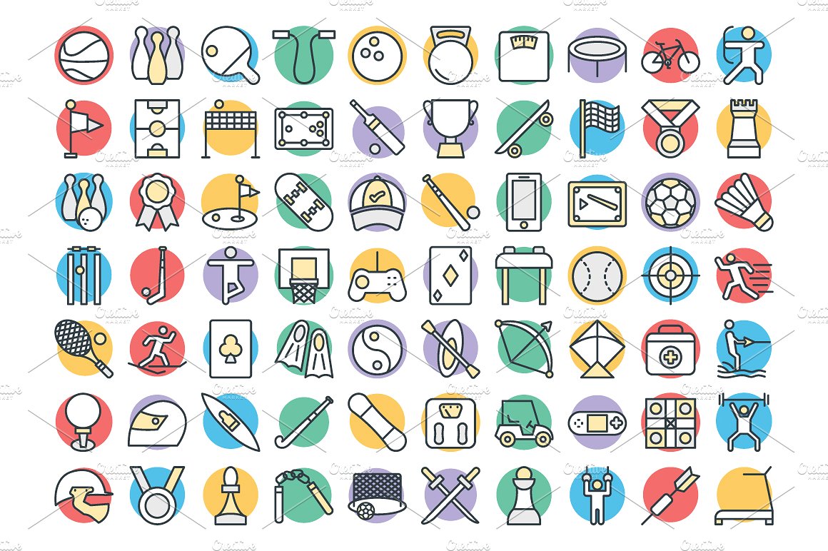 125 Sports Vector Icons