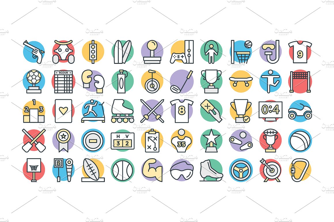 125 Sports Vector Icons