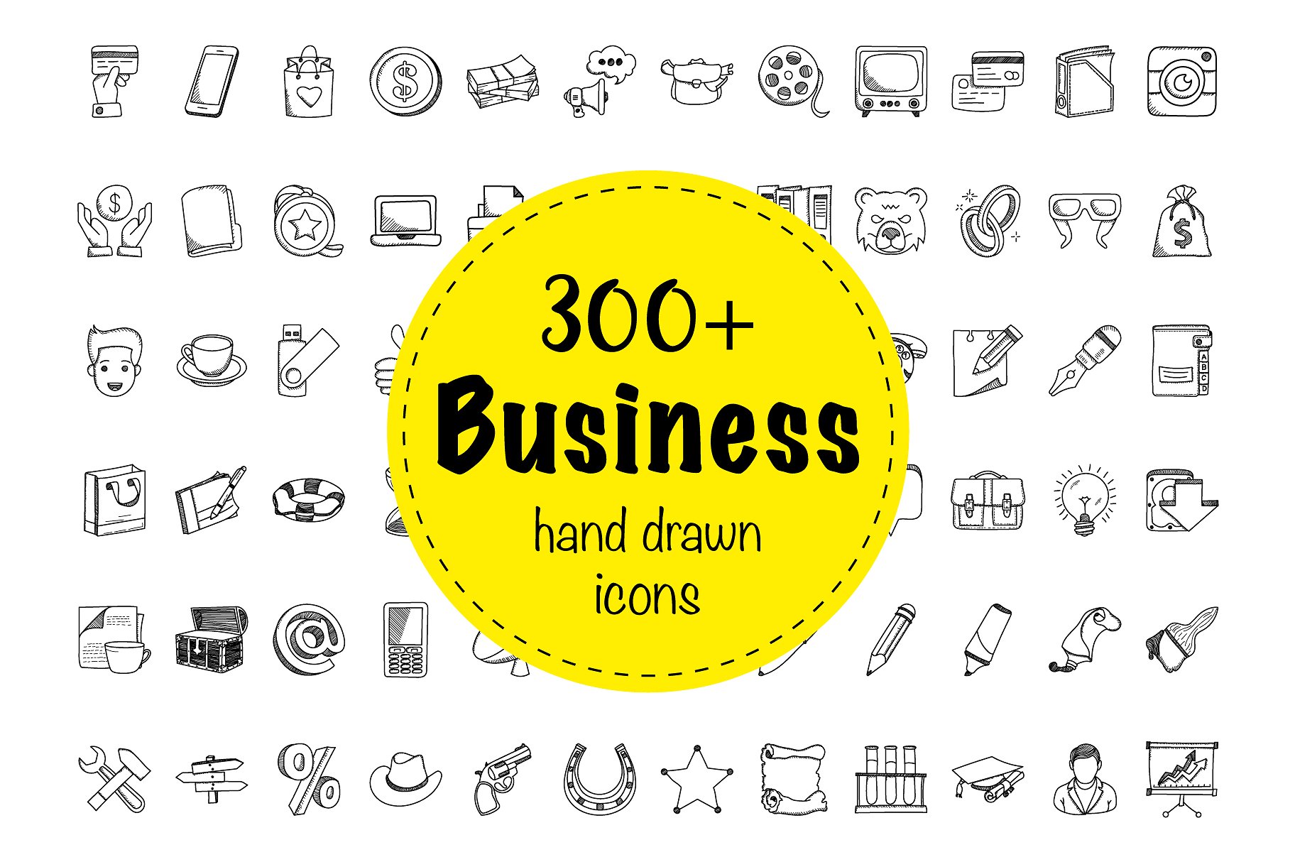 324 Business Doodle Icons